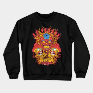 three scary skulls Crewneck Sweatshirt